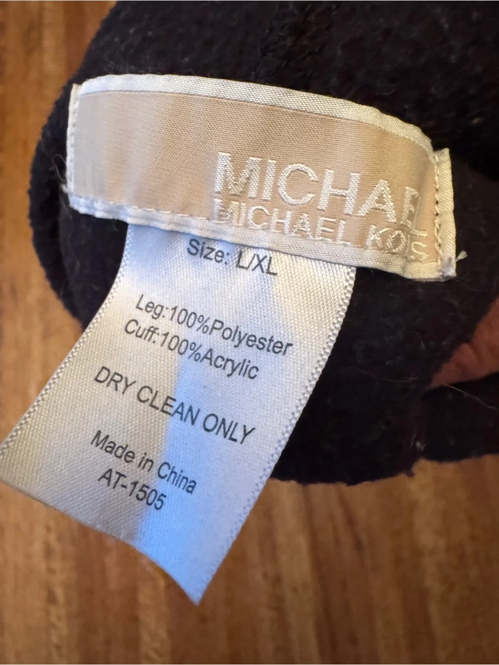 MICHAEL Michael Kors Black Fleece Cable Knit Cuff Boot Liner Socks L/XL